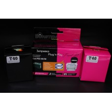 Набор для заправки BURSTEN Plug-n-Print к картриджам Canon PG-40/50 Black (Pigment) на 3 заправки